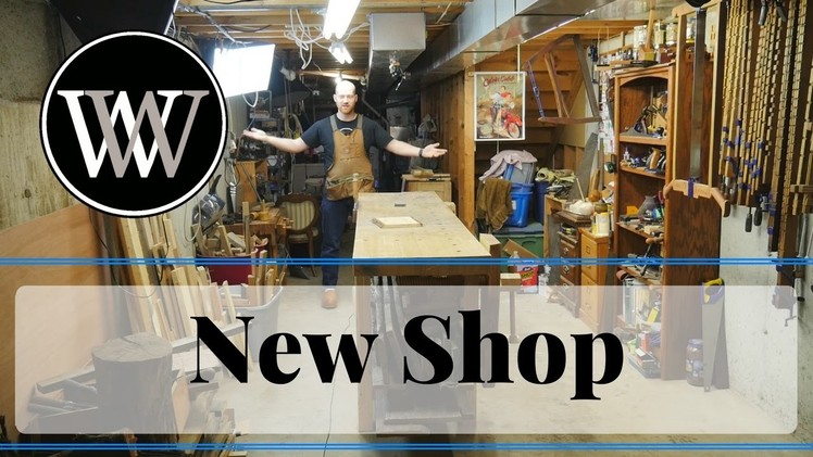 New Shop Tour -  Hand Tool Shop Organization and Setup for Woodworking