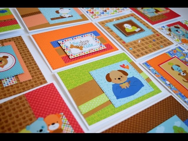 One 6x6 Pad 21 Cards | Doodlebug Puppy Love