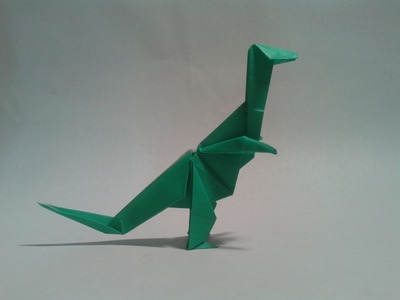 Origami - How to make an origami dinosaur (T-REX)
