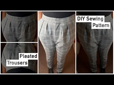 Pattern Drafting Tutorial - Pleated Trousers • Elewa