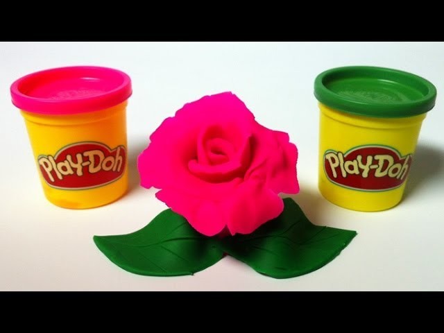 Play Doh flower rose pink PlayDough