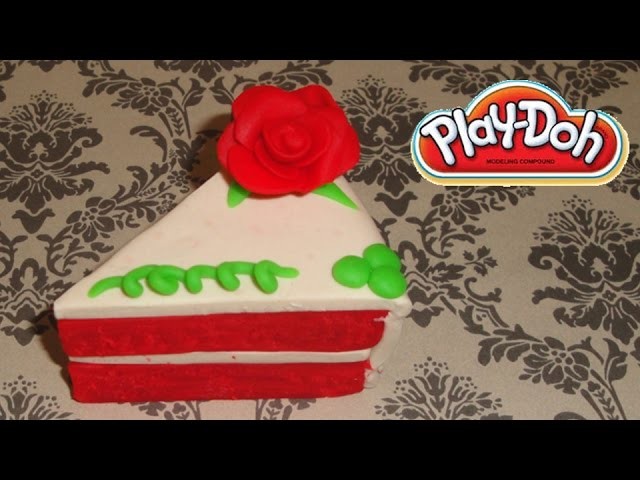 Play-Doh Red Velvet Rose Cake