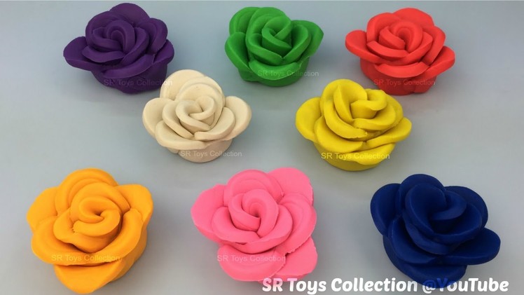 Play Doh Roses with Butterfly and Bird Molds Fun Creative for Kids