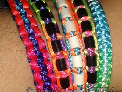 Rainbow Macrame Beaded Bracelet