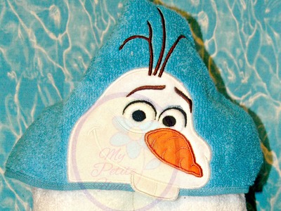 Silly Snowman hooded towel tutorial