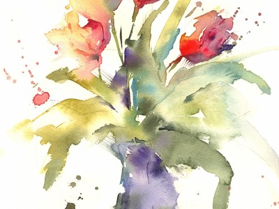 Simple Loose Watercolour 'Tulip's' with Andrew Geeson