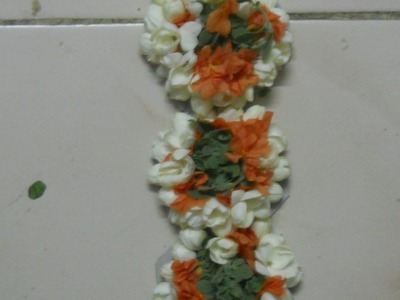 Simple poo jadai or flower decoration (for braid) for Navratri  | Sudha Balaji
