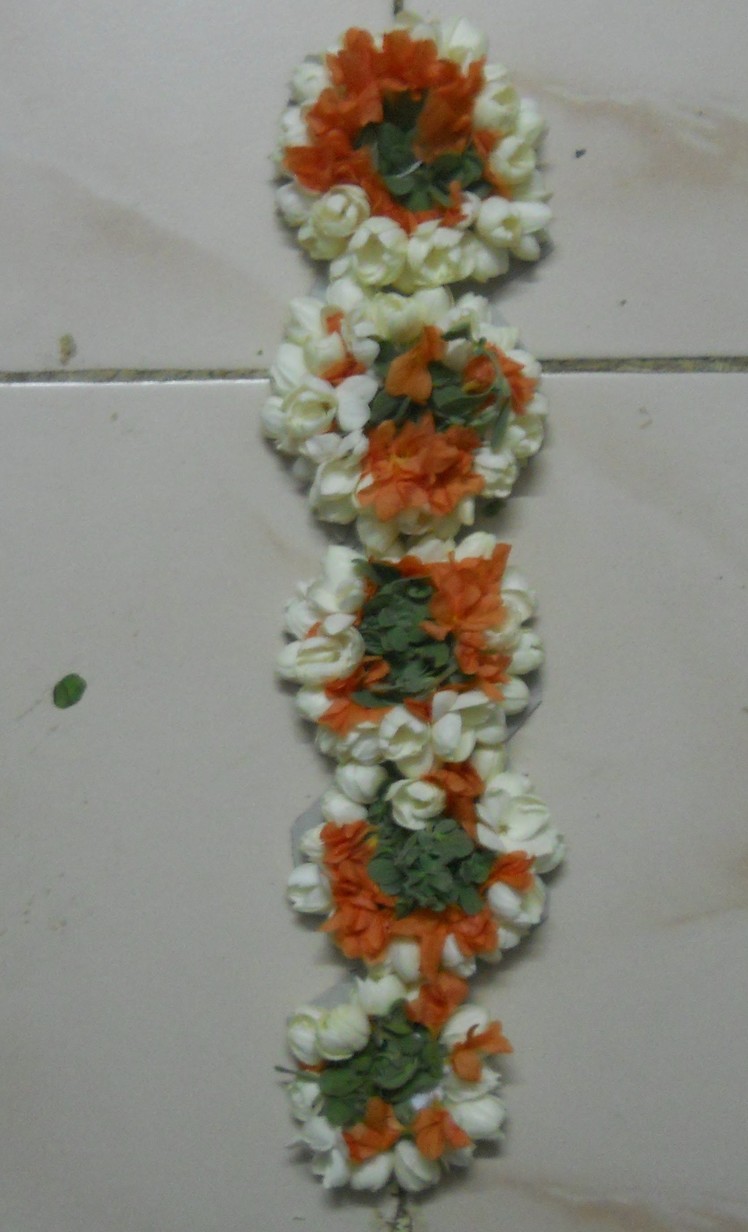 Simple poo jadai or flower decoration (for braid) for Navratri  | Sudha Balaji