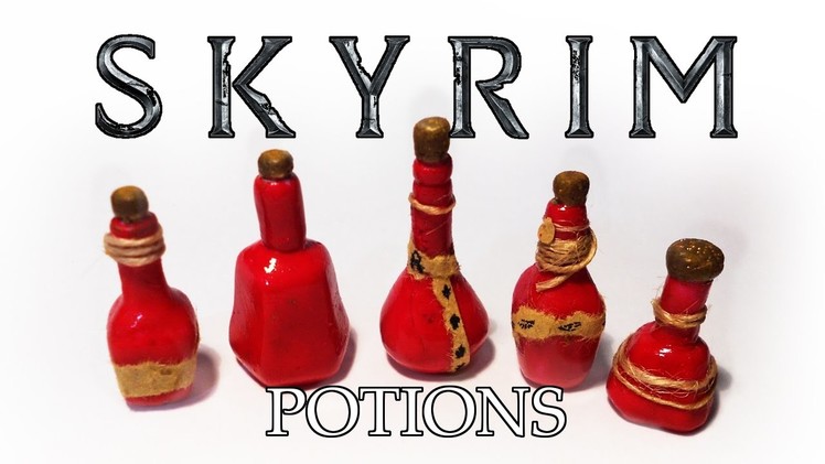 Skyrim potions (polymer clay)
