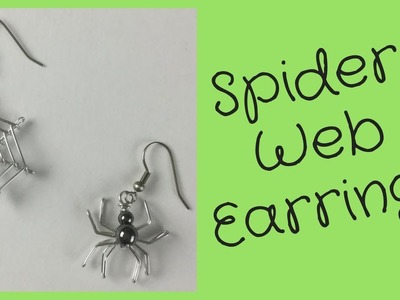 Spider Web Earrings Halloween DIY Jewelry Tutorial
