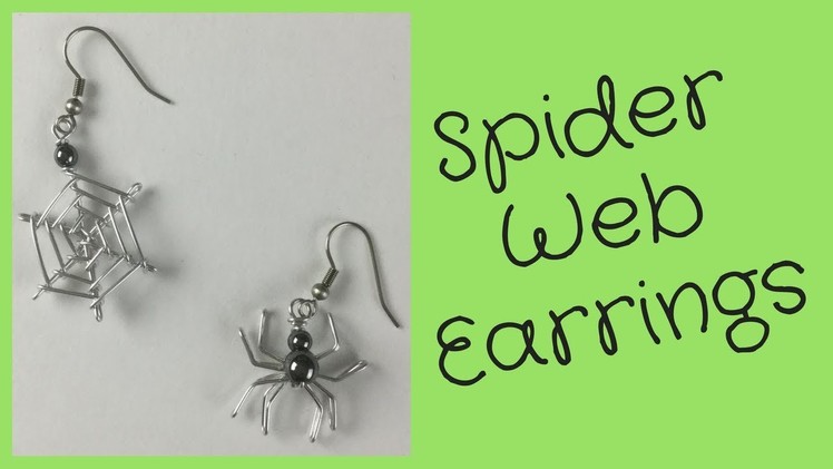 Spider Web Earrings Halloween DIY Jewelry Tutorial