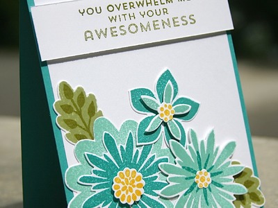 Stampin' Up Thank You Card using Flower Patch