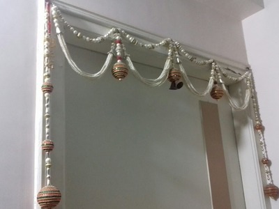 Toran making ideas #Handmade door hangings door hanger design #hindu doordecor #door hanging online