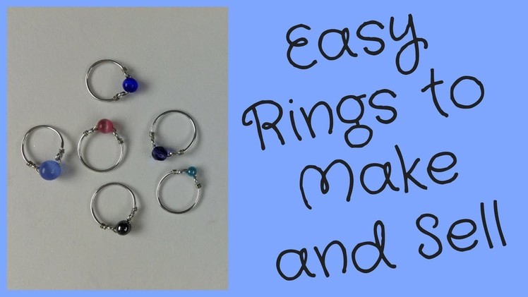 Wire Rings to Make and Sell DIY Jewelry Making Tutorial