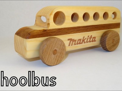 Wooden toys for charity - Schoolbus