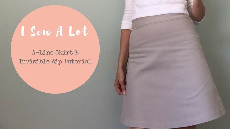 1 hr Challenge - New Look 6035 Skirt & Zip Tutorial - Vlog #27