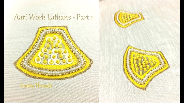 Aari Work Latkans | Making of Aari Work for Design Part 1 | Blouse Latkans | Designer Tassles