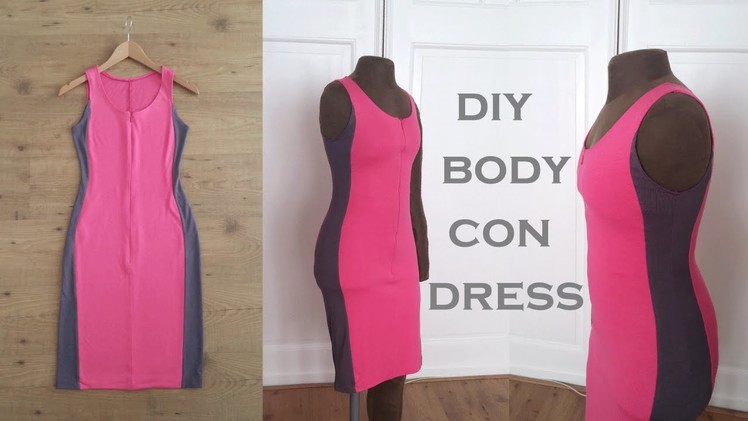 Bodycon Color Block Dress Tutorial