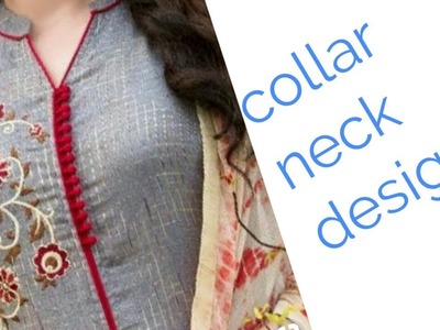 Churidaar collar neck design