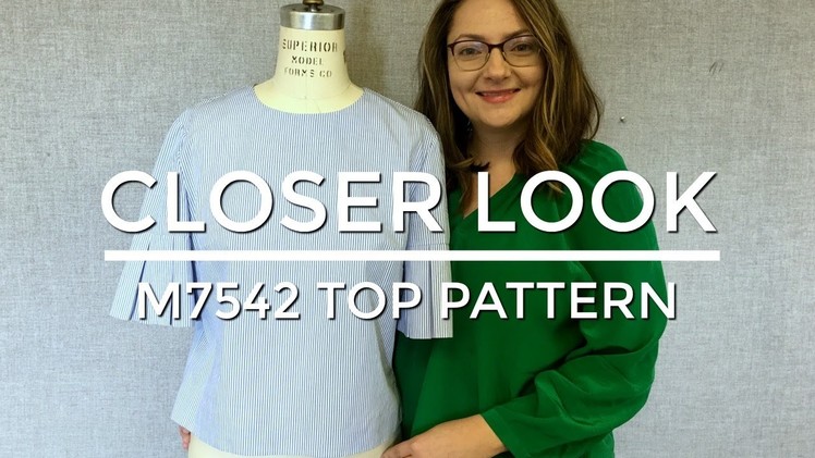 Closer Look: McCall's M7542 top with sleeve options