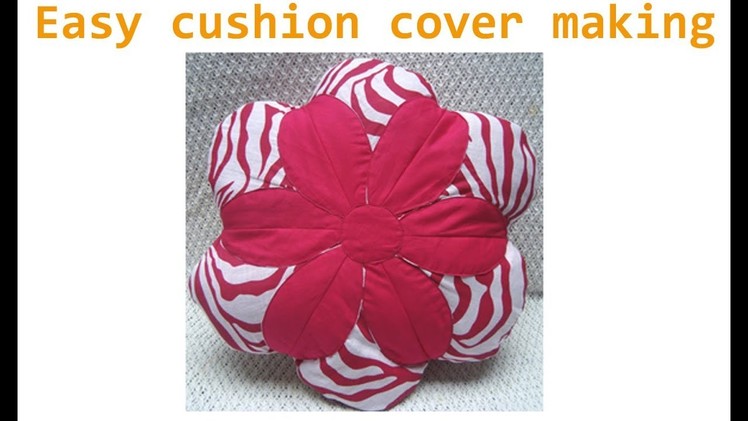 CUSHION COVER.PILLOW COVER CASE ,best out of waste. recycle old clothes
