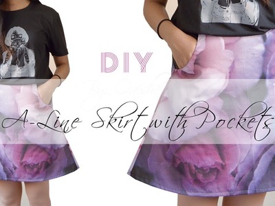 DIY Skirt With Pant Pockets & Lining