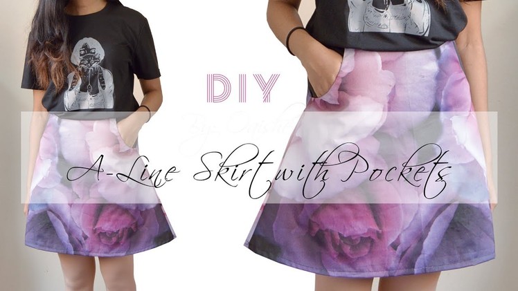 DIY Skirt With Pant Pockets & Lining