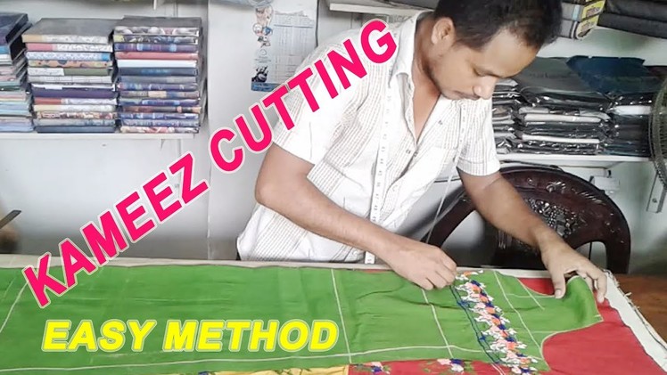 Girls Kameez  Cutting Full | Kameez Cutting Easy Method Tutorial | কামিজ কাটিং | OBSESS Tailars