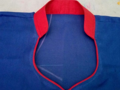 Half collar paan safe neck design cutting and stitching in Hindi