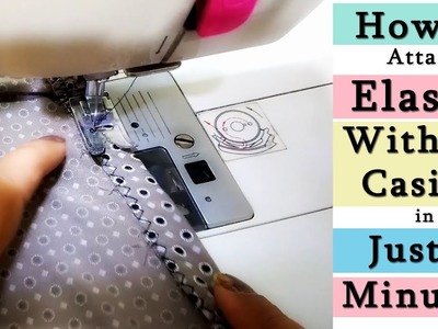 How to Attach Elastic without Casing | Attach Elastic to  Pants, Skirts in Just 2 Minutes