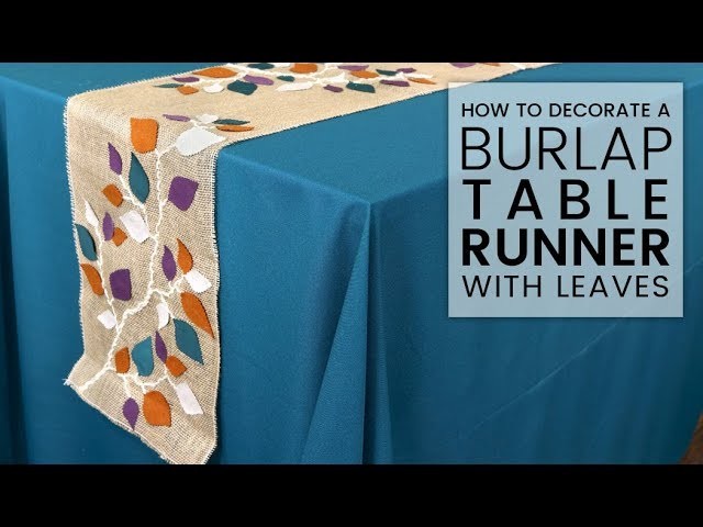 How to Decorate a Burlap Table Runner
