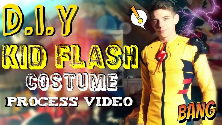 How to Make A Kid Flash Costume | Shirt Base & Symbol | Process Video