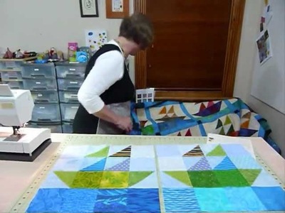 How to make a Sail Boat block using 5" squares - Quilting Tips & Techniques 089