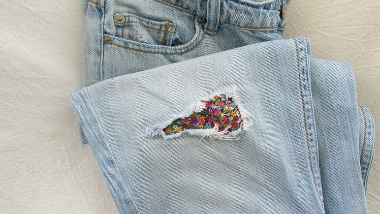 How to repair a hole in your jeans - #110