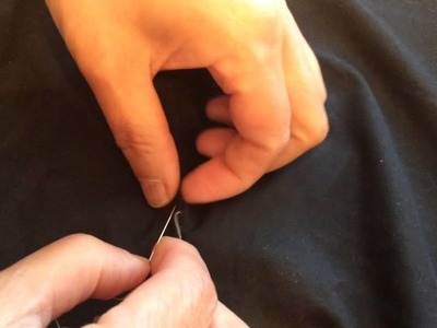 How to repair a seam by hand. Blind Stitch - sewing lesson with Tia