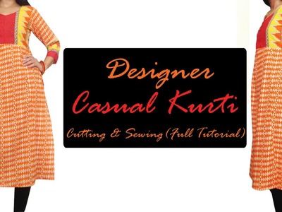 How to Sew Designer Casual Kurti | Princess Line Kurti