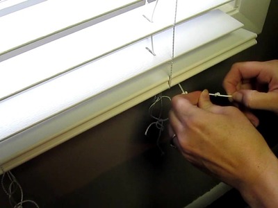 How to shorten Faux blinds