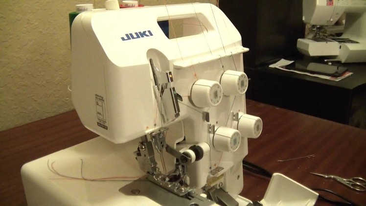 How to thread the Juki MO644D Serger