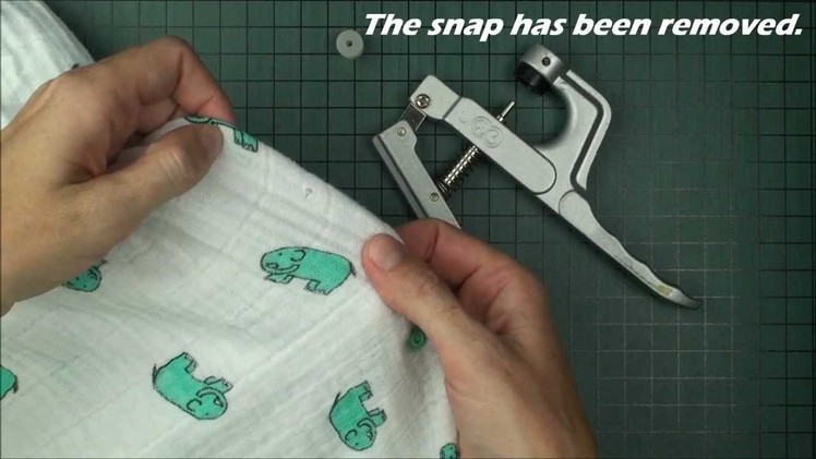 I Like Big Buttons! - How to remove plastic snaps using plastic snap pliers