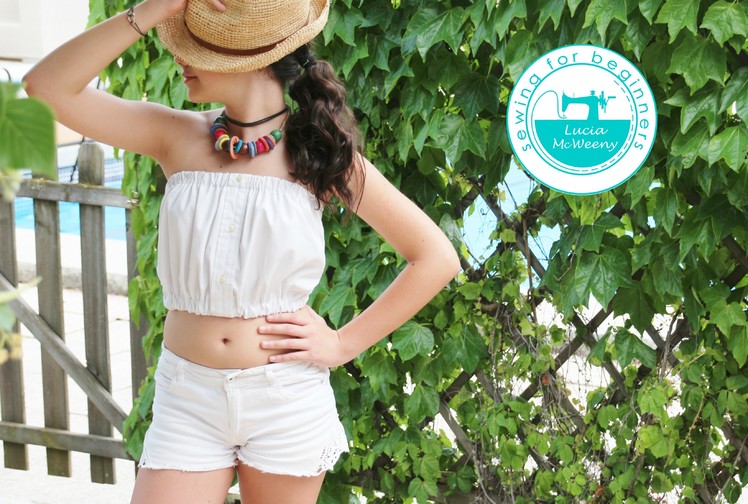 Ideas to upcycle shirts: make a Summer top