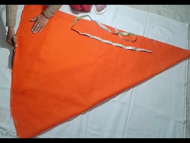 Long umbrella skirt cutting and stitching video in hindi