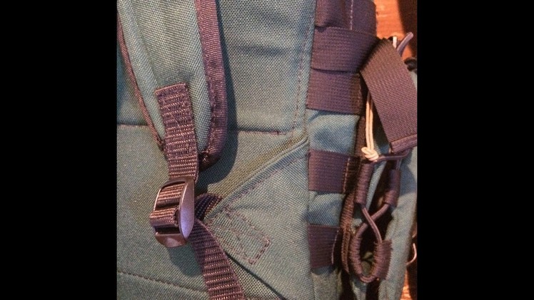 Making a backpack: attaching backpack strap bottoms