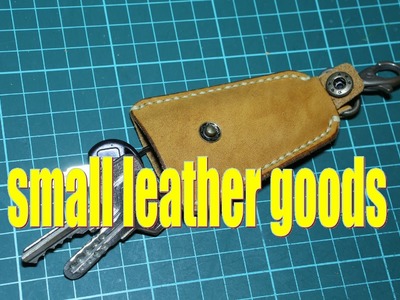 Making a simple leather keys holder