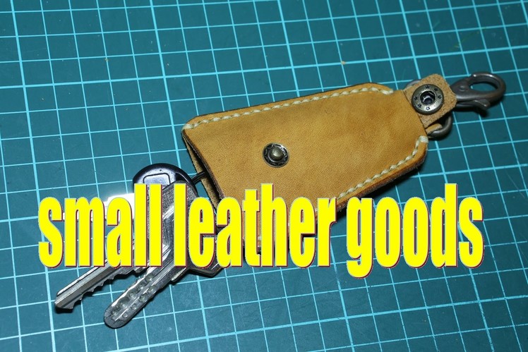 Making a simple leather keys holder