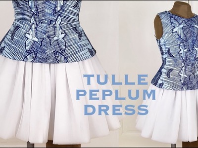 Making a Tulle Peplum Dress