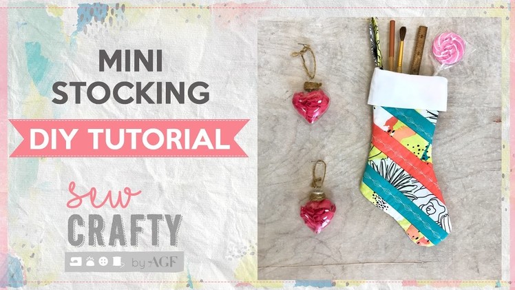 Mini Stocking Tutorial with Quilt As You Go Technique