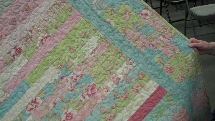 My Impromptu "Jelly Roll" Quilt