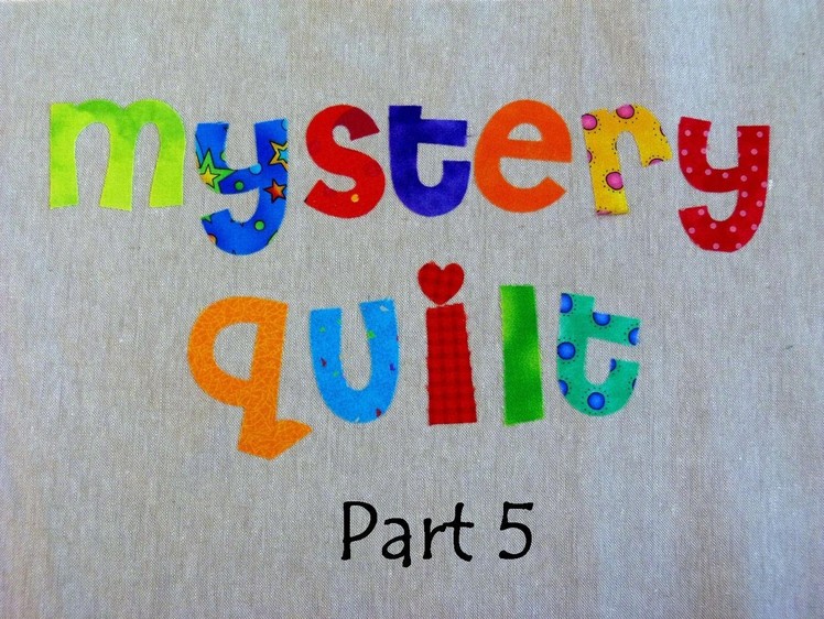 Mystery Quilt Part 5 -That Chain Reaction Quilt - Free on-line mystery