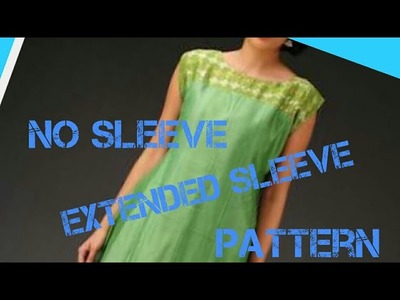 No Sleeve \ Extended Sleeve Kurti With Boat Neck