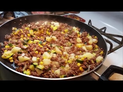 Picadillo Recipe - Ground Beef Hash Recipe